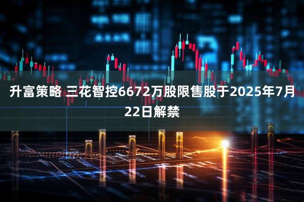 升富策略 三花智控6672万股限售股于2025年7月22日解禁
