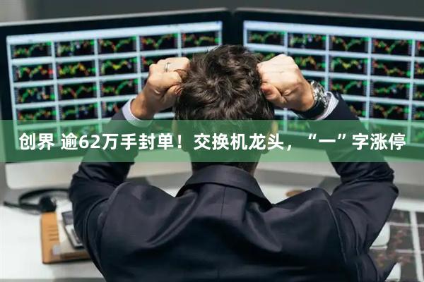 创界 逾62万手封单！交换机龙头，“一”字涨停